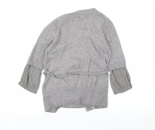 Womens UK Size 8 NEXT Grey Basic T-Shirt