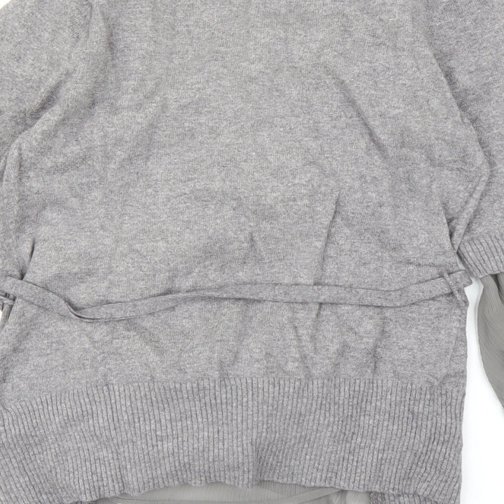 Womens UK Size 8 NEXT Grey Basic T-Shirt