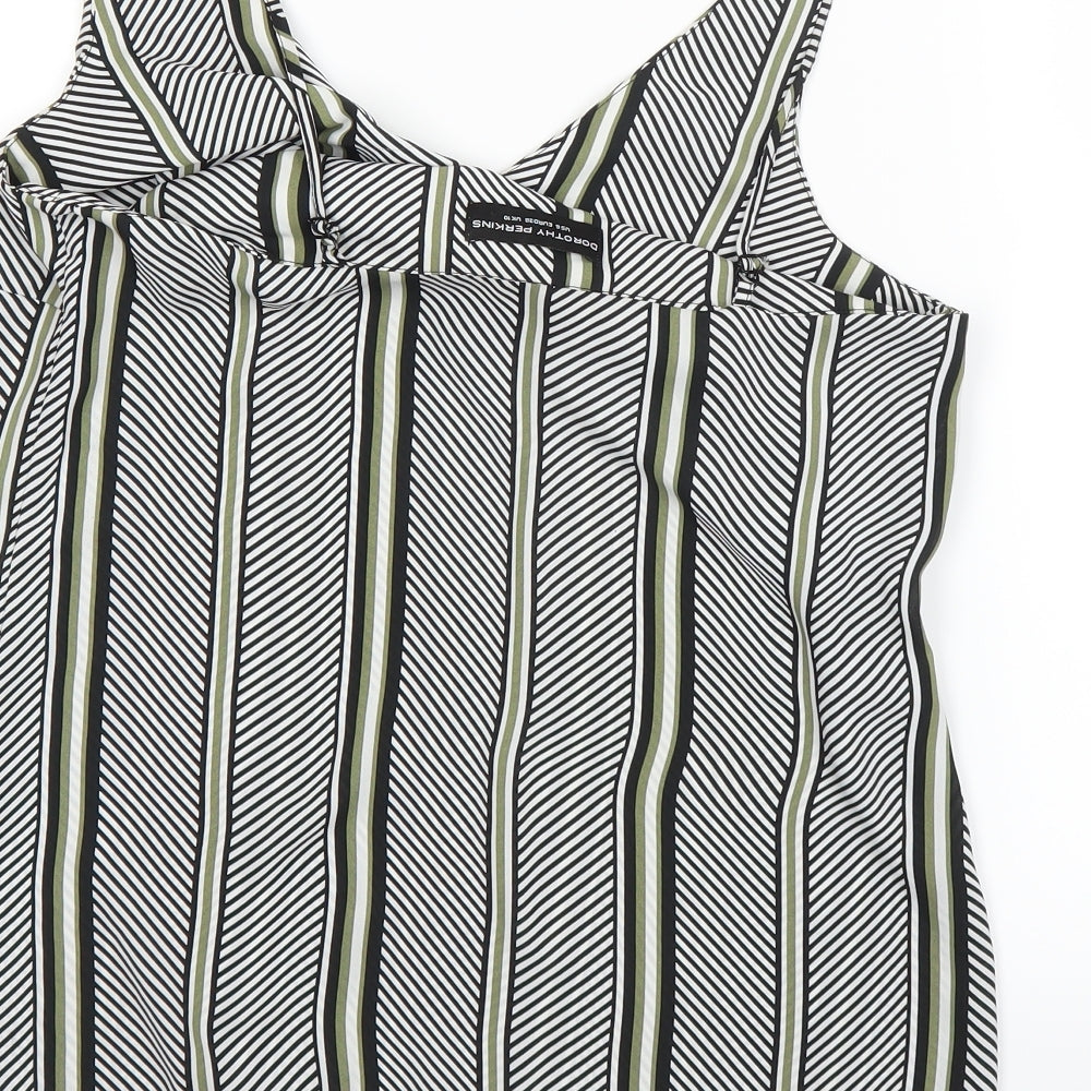 Womens UK Size 10 Dorothy Perkins Black Basic Blouse