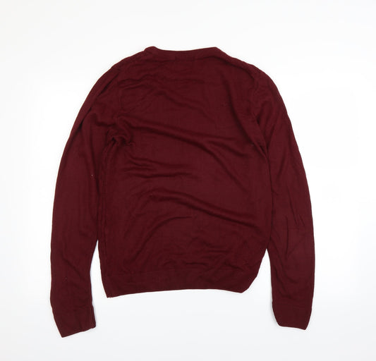 Cedar Wood State Mens Red Pullover Jumper Size M