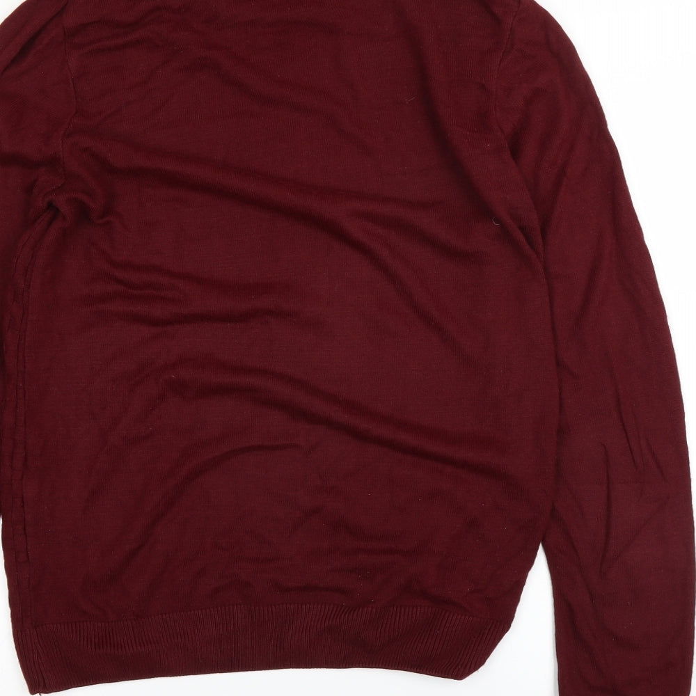 Cedar Wood State Mens Red Pullover Jumper Size M