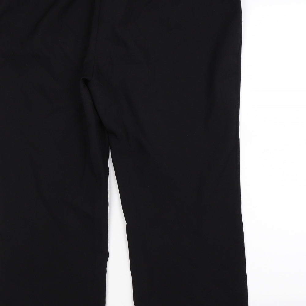 capsule Womens Black Trousers Size 18 L27 in - work office formal