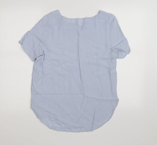 Womens UK Size 10 H&M Blue Tunic T-Shirt