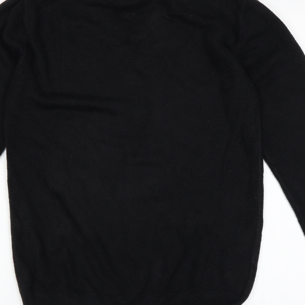 Easy Mens Black Pullover Jumper Size S