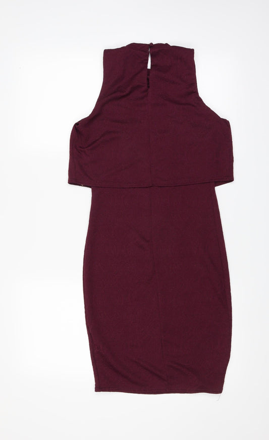 New Look Womens Purple Sheath Size 8