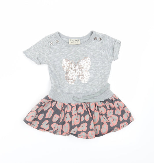 NEXT Girls Grey A-Line Size 3-6 Months