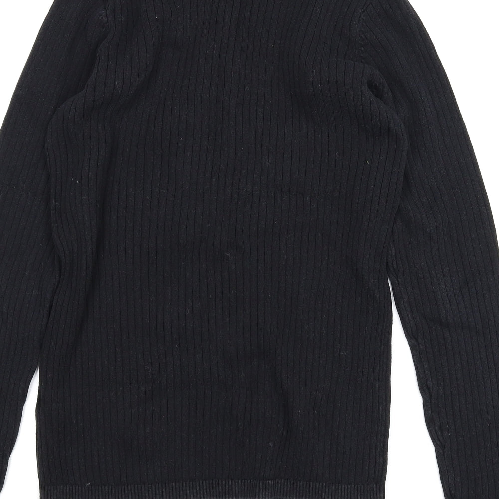 New Look Mens Black Pullover Jumper Size M