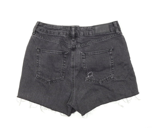 BDG Womens Black  Denim Hot Pants Shorts Size 27 in