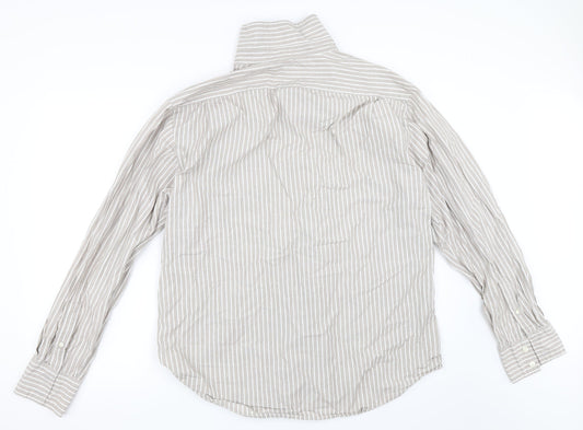 Mens UK Size XL Gap Beige Button-Up Long Sleeve Casual Shirt