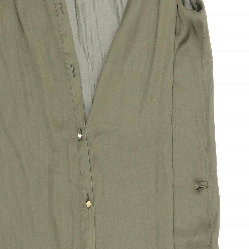 Womens UK Size 12 Red Herring Green Basic Blouse