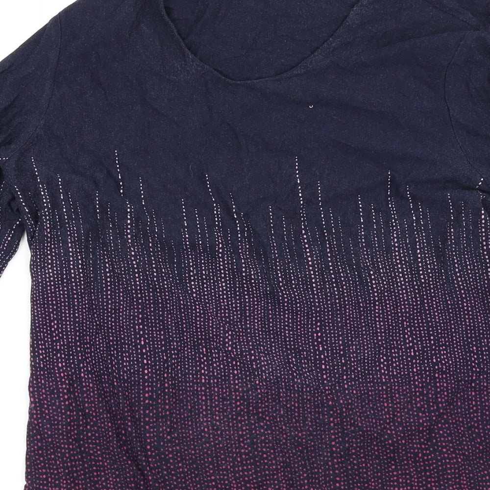 Womens UK Size 12 Preworn Purple Basic T-Shirt