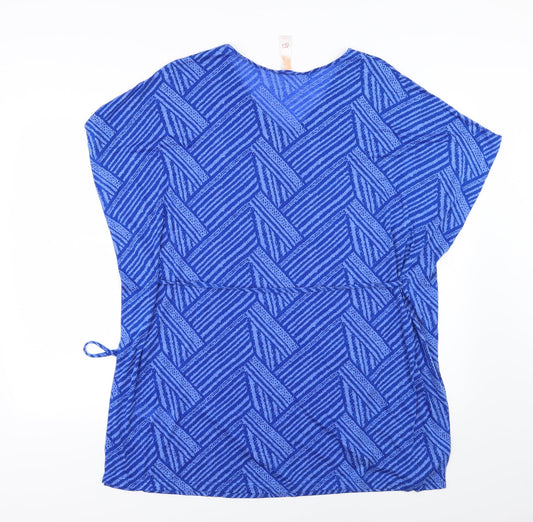 Primark Womens Blue Striped Jersey T-Shirt Size 6