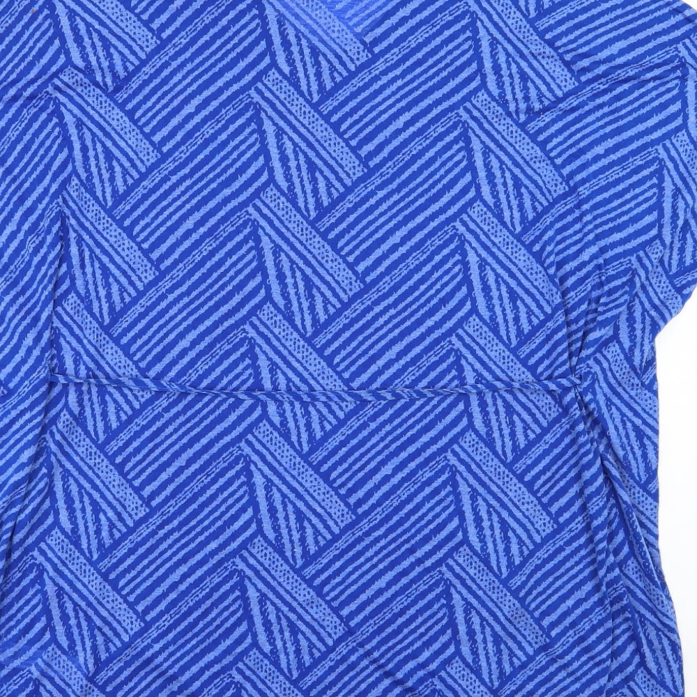 Primark Womens Blue Striped Jersey T-Shirt Size 6