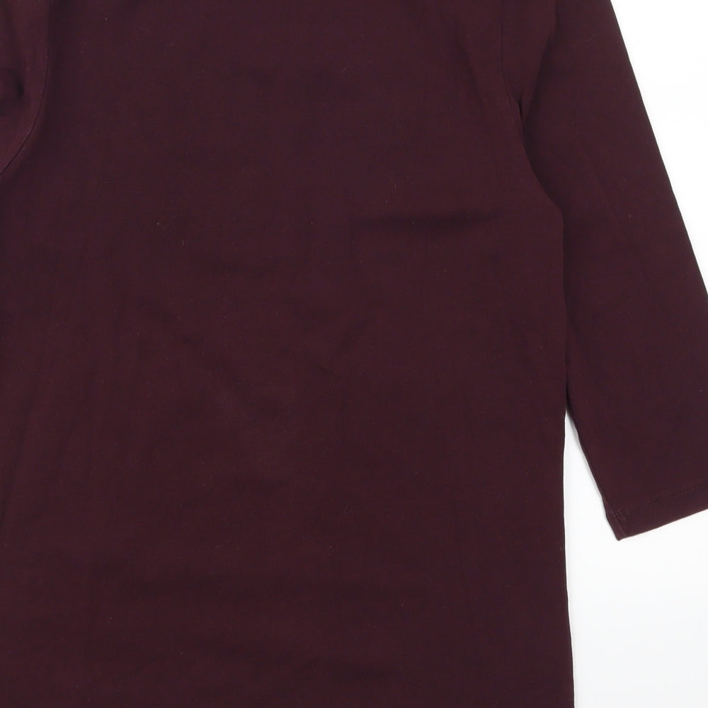 Womens UK Size S ASOS Purple Basic T-Shirt