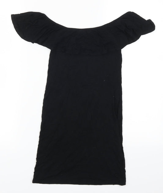 PRETTYLITTLETHING Womens Black Mini Size 6