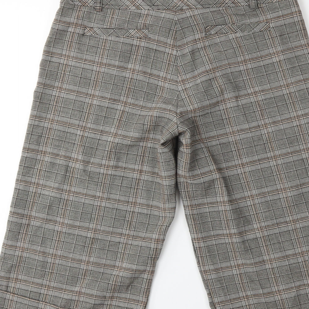 Womens UK Size 8 Preworn Regular Fit Cropped Grey Trousers