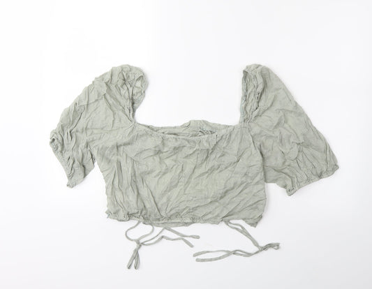 SheIn Womens Green Basic Blouse Size 2XL