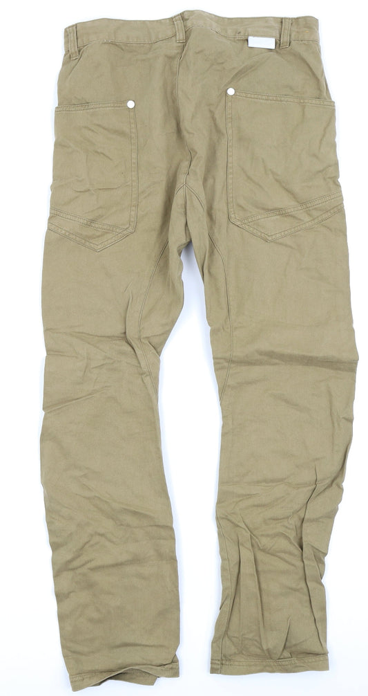 Soul Star Mens Beige Chino Trousers Size 30 L25 in