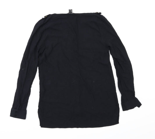 Primark Womens Black Basic Button-Up Size 8