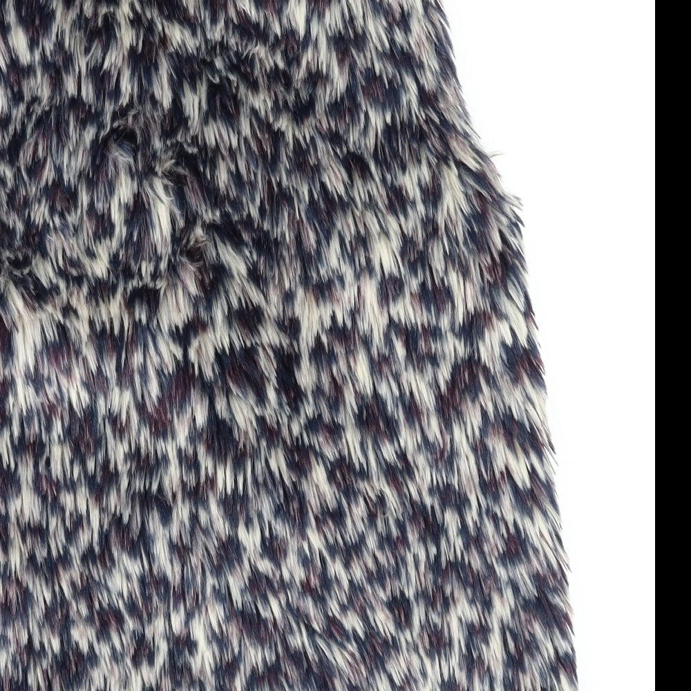 TU Girls Black Animal Print Jacket Size 9-10 Years