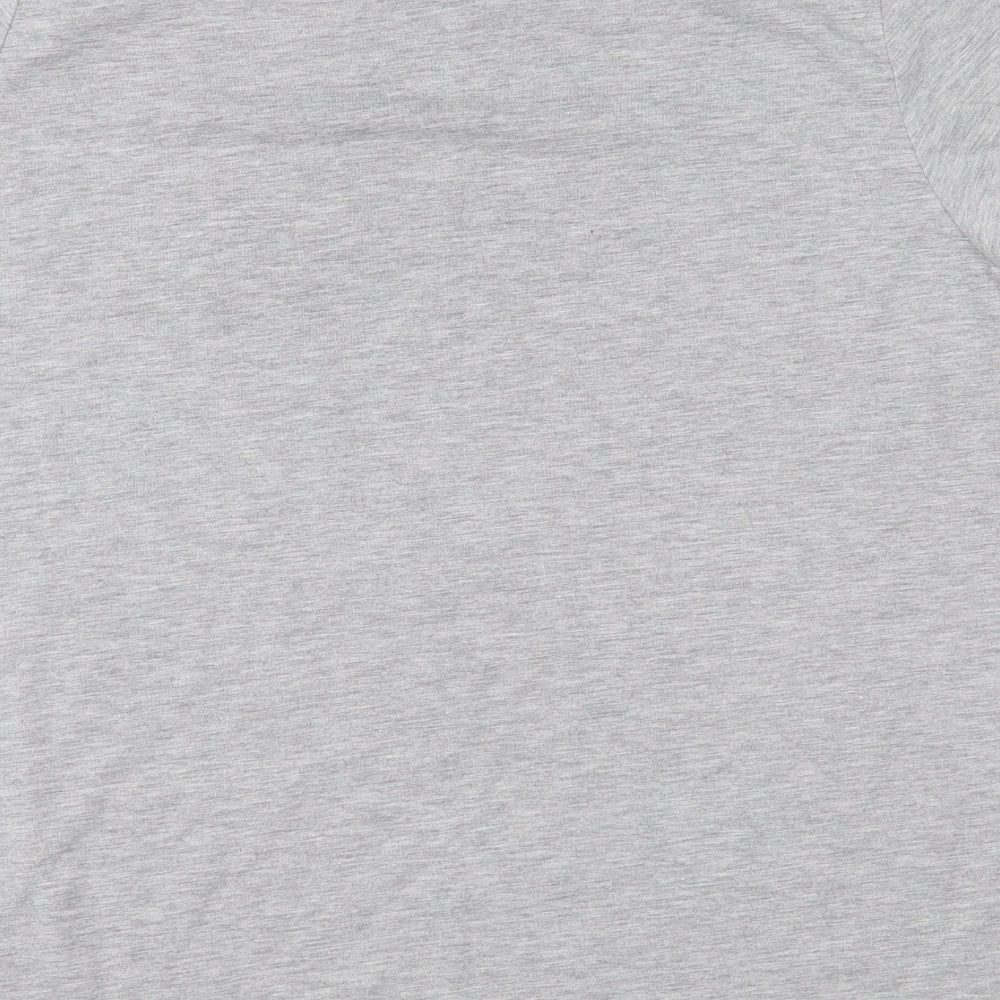 Womens UK Size L Bravado Grey Basic T-Shirt