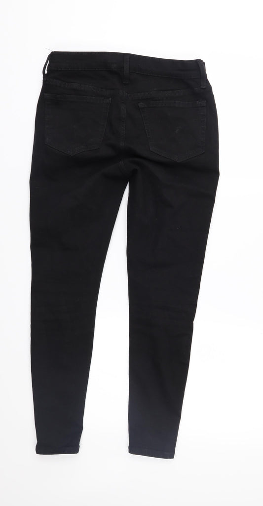 Topshop Womens Black Denim Straight Jeans Size 26 in L30 in