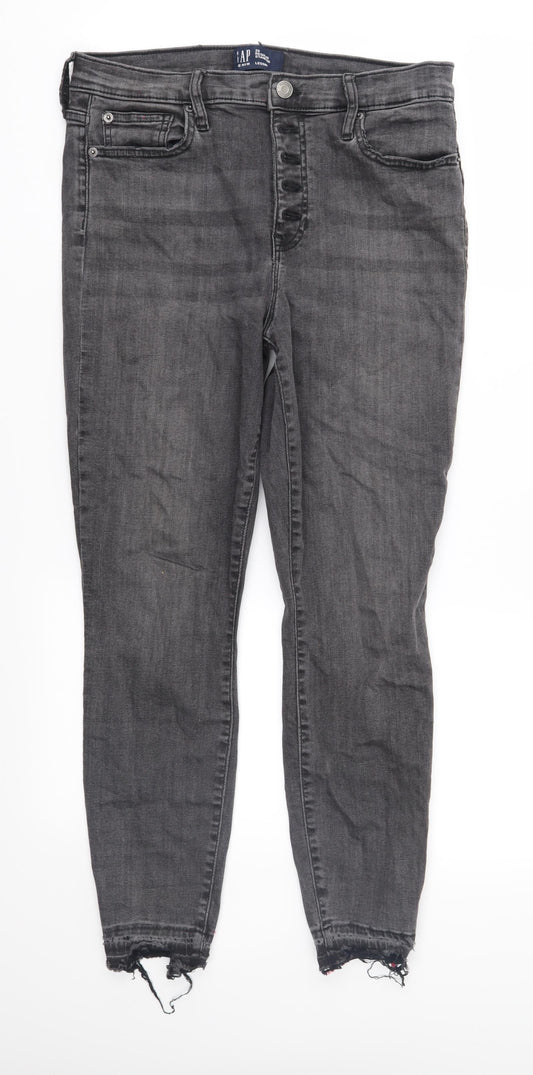 Womens UK Size 29 in Gap Regular Fit Straight Grey Jeans