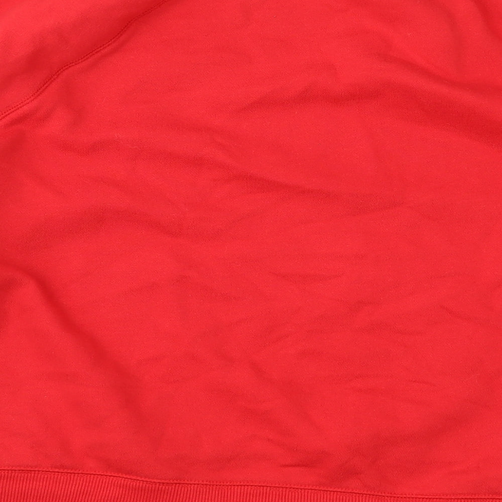 H&M Womens Red Pullover Sweatshirt Size M