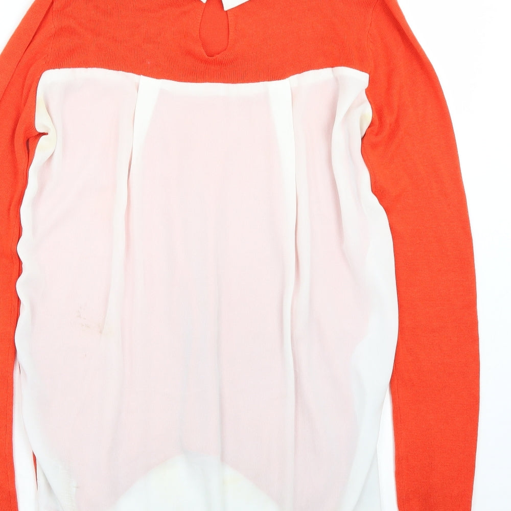 Primark Womens Orange Basic T-Shirt Size 6