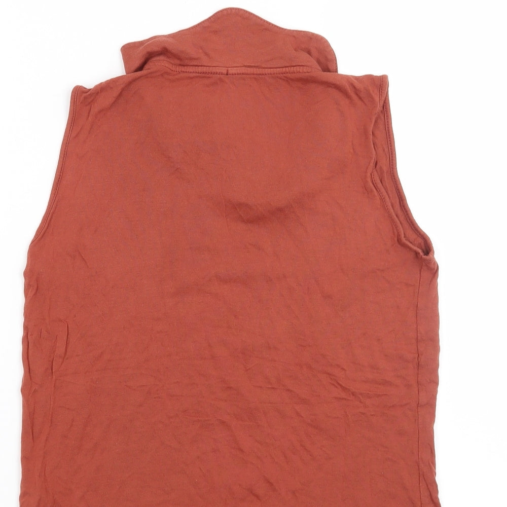 Womens UK Size 8 Atmosphere Orange Basic Blouse