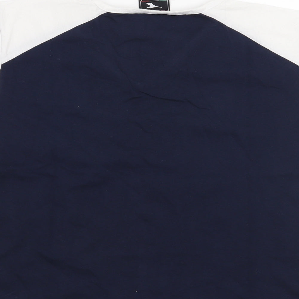 Diadora Womens Blue Basic T-Shirt Size 14