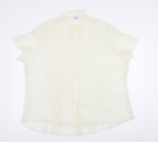 Womens UK Size 26 Joanna Hope White Basic Blouse