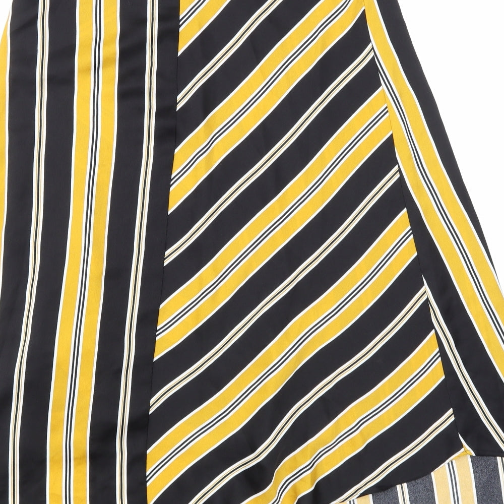 F&F Womens Multicoloured Geometric A-Line Skirt Size 6