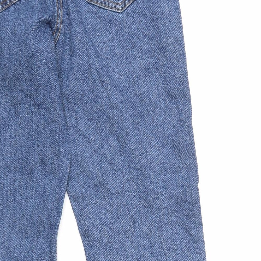 Denim & Co. Womens Blue Denim Straight Jeans Size 6 L26 in