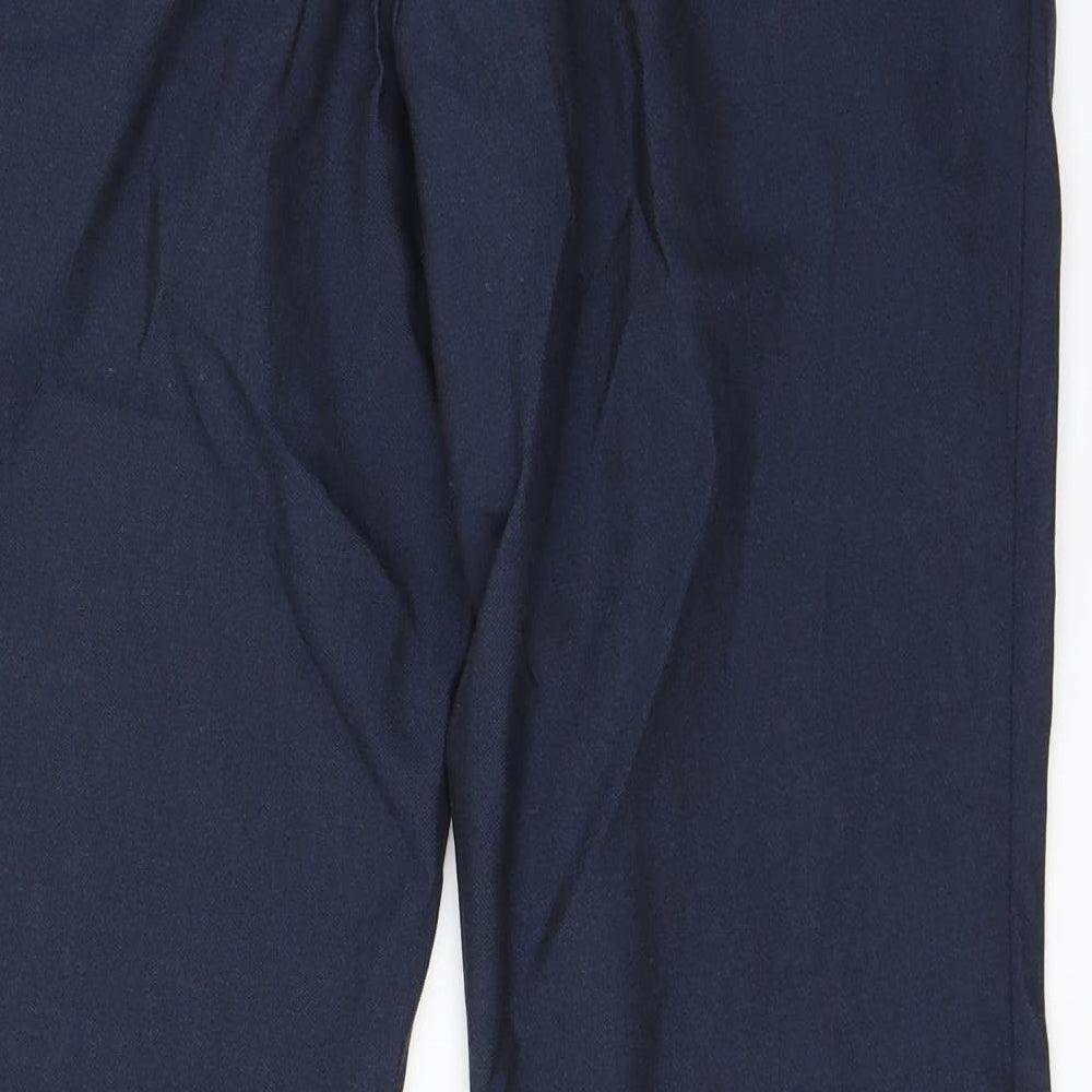 Mens UK Size M Cedar Wood State Regular Fit Dress Pants Blue Trousers
