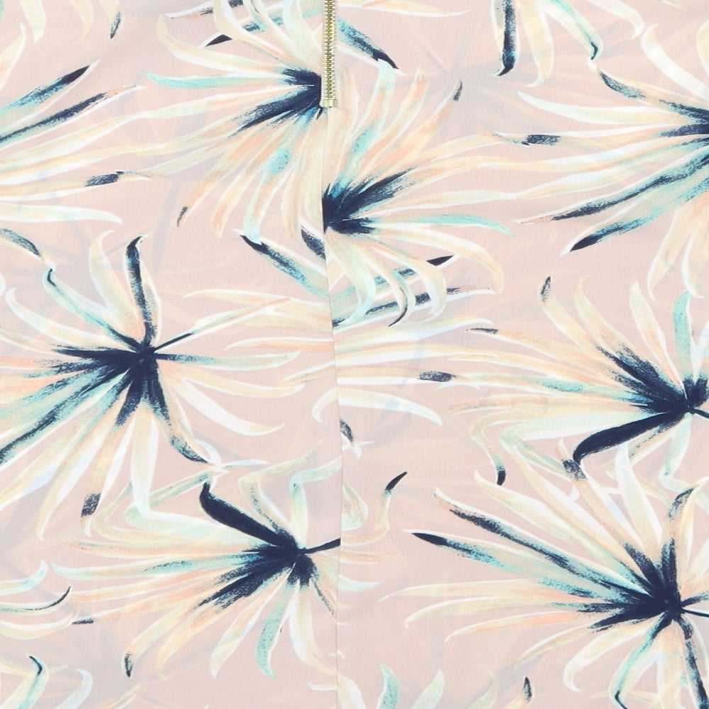 Atmosphere Womens Pink Floral Basic Blouse Size 14