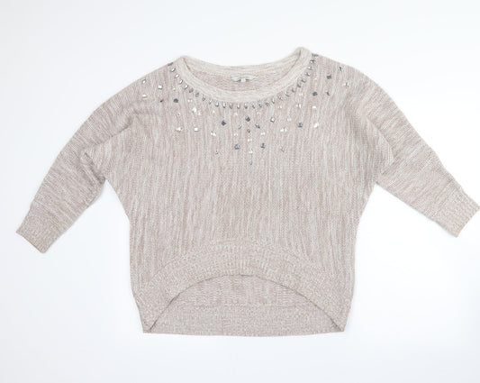 Peacocks Womens Pink Pullover Jumper Size M