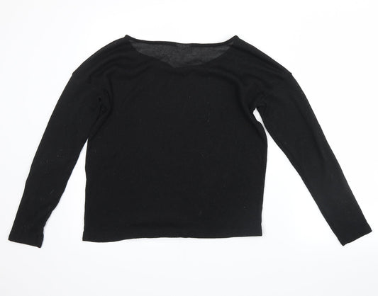Noisy may Womens Black Microfibre Pullover Jumper Size S