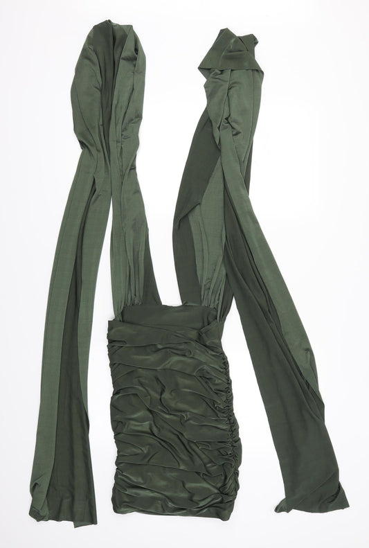 Missguided Womens Green Mini Size 8 - mini with straps to wrap around body