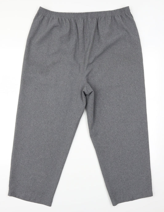 BM Womens Grey Trousers Size 18 L24 in