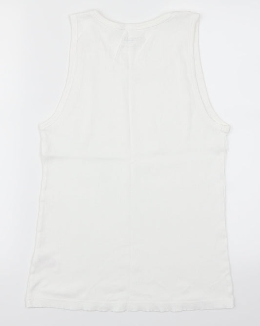 Peacocks Mens White T-Shirt Size L