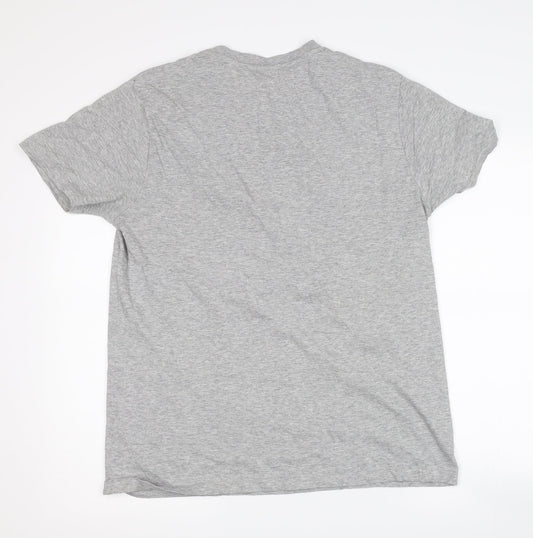 Womens UK Size L Chelsea peers Grey Basic T-Shirt