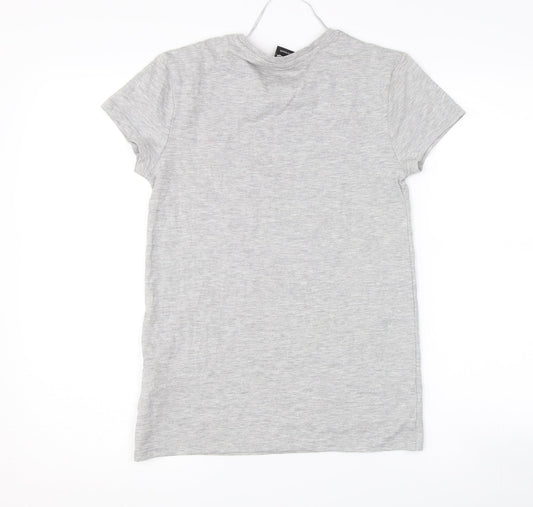 Primark Womens Grey Basic T-Shirt Size 4 - super mario