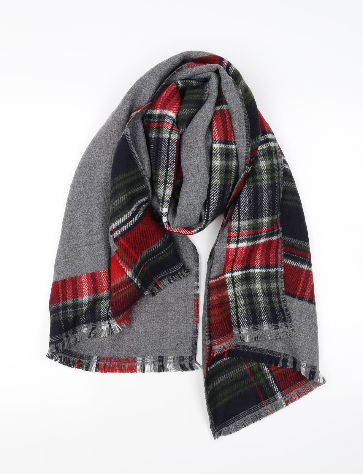 Preworn Mens Grey Scarf One Size