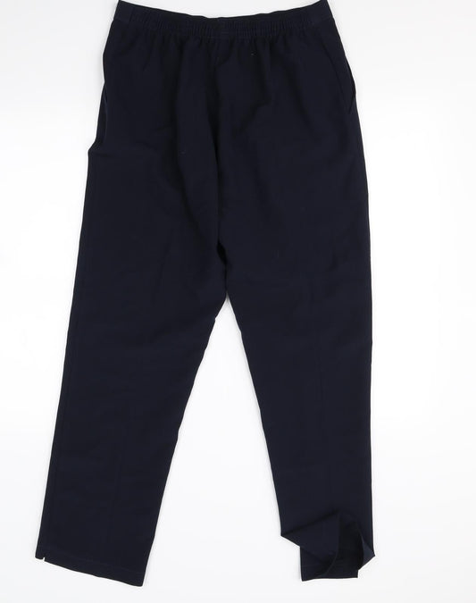 Womens UK Size 16 Preworn Regular Fit Dress Pants Blue Trousers