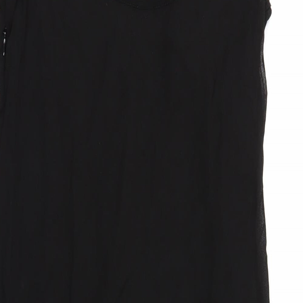 TD Womens Black Geometric Shift Size 10