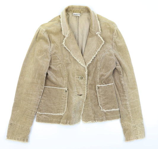 Select Womens Beige Cardigan Jumper Size 14