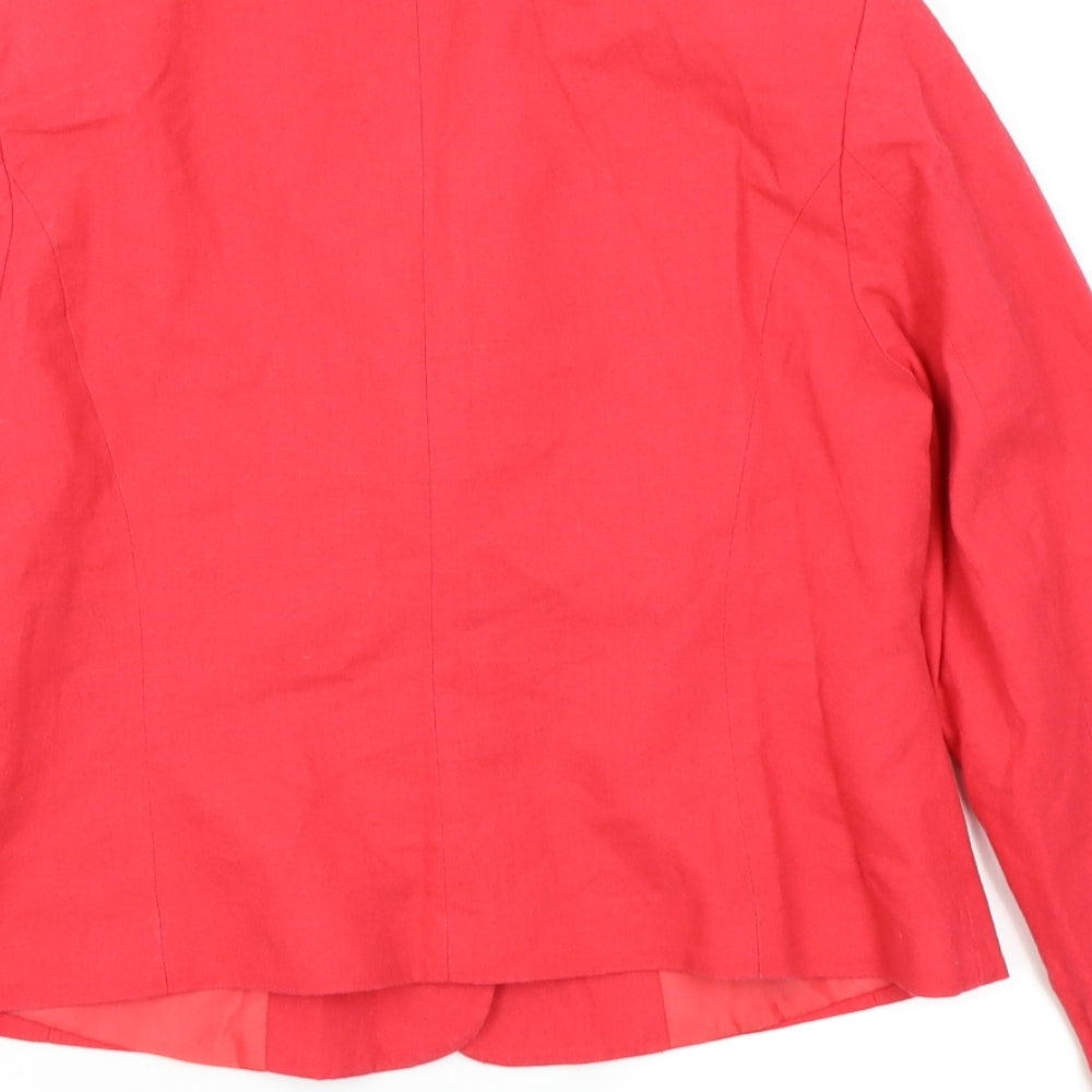 Asda George Womens Pink Jacket Blazer Size 14