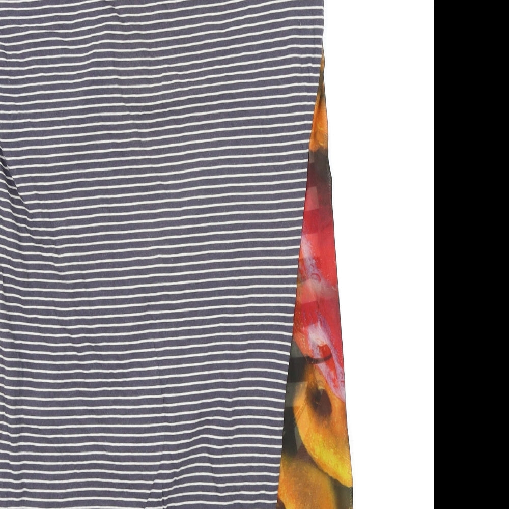 anna scott Womens Multicoloured Striped Pencil Dress Size M