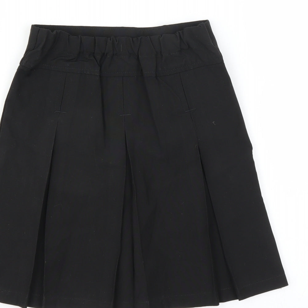 Lily & Dan Girls Black A-Line Skirt Size 5-6 Years - pleated